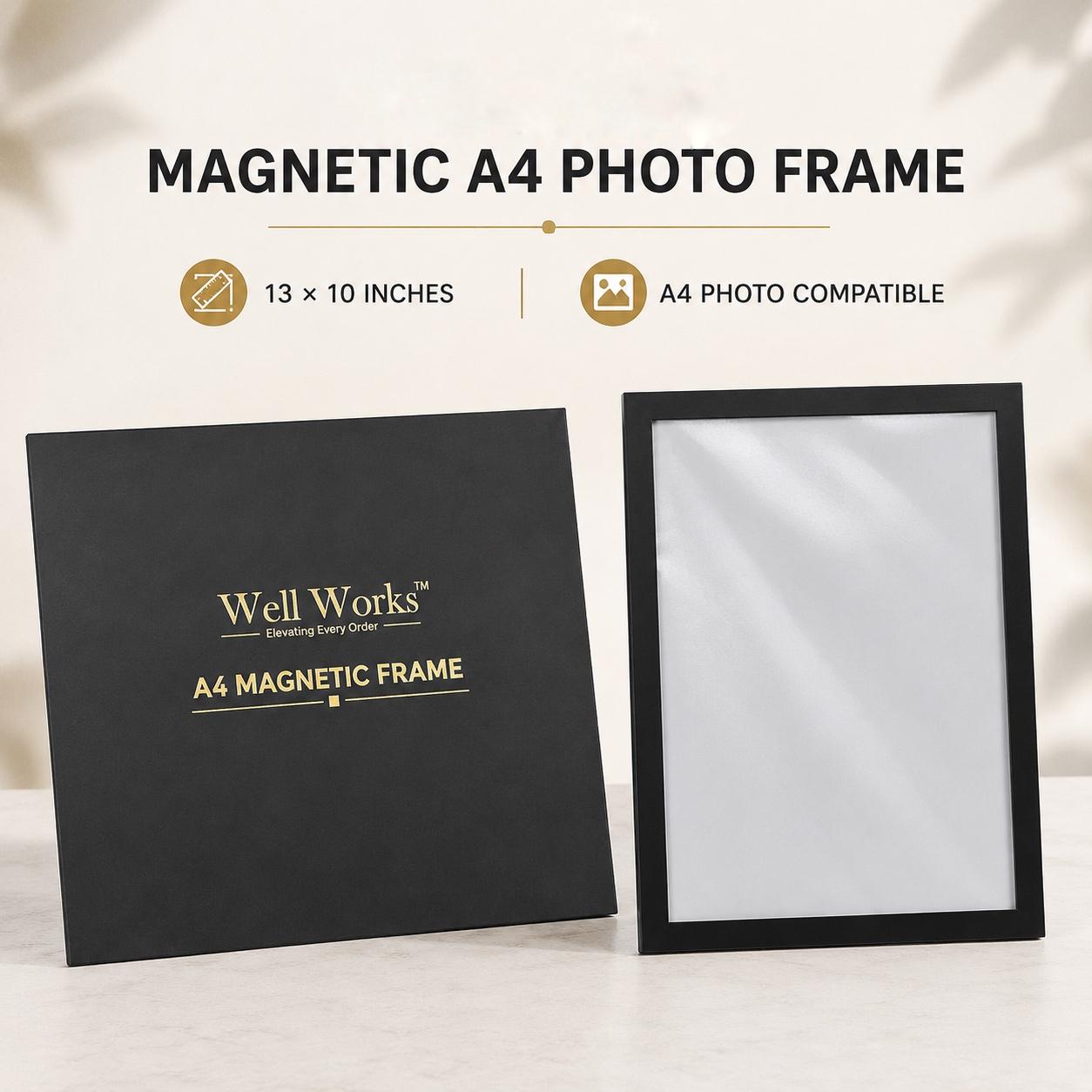 A4 Magnetic Frame product in package