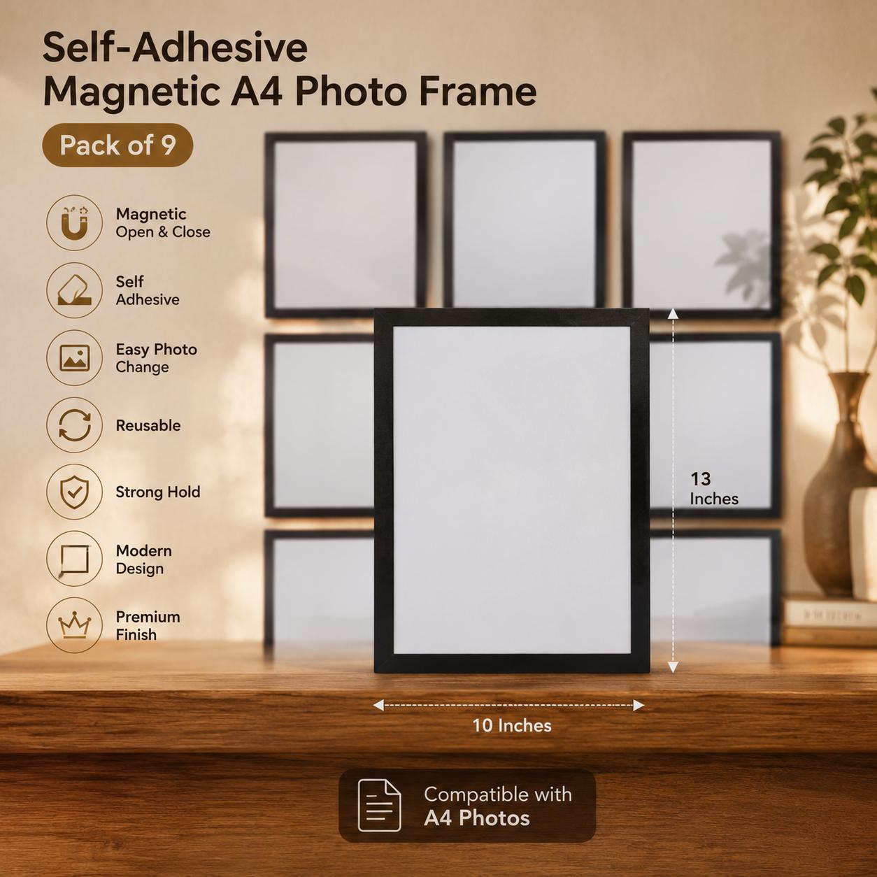 Magnetic frame detailed anatomy diagram